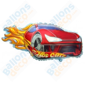 Ballon Voiture de Course Hot wheels Anniversaire, Décorations ballons pour anniversaire.