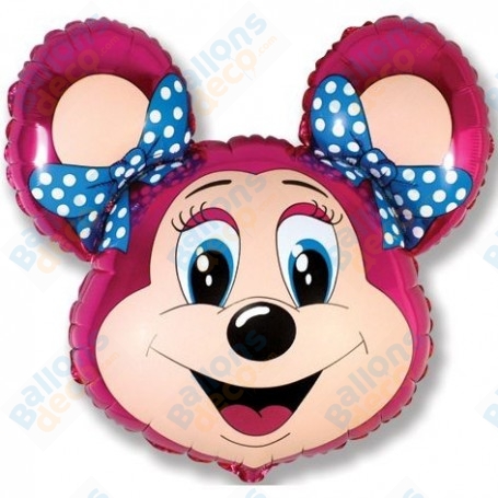 Ballon Mighty Mouse Fille Rose