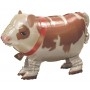 Ballon Vache Marcheur Marron, décoration ballon animaux de la ferme, Animation enfant, Anniversaire.