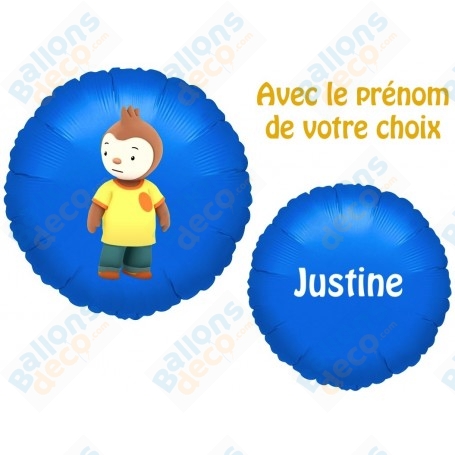 Ballon Pilou T'Choupi Avec Prénom Anniversaire