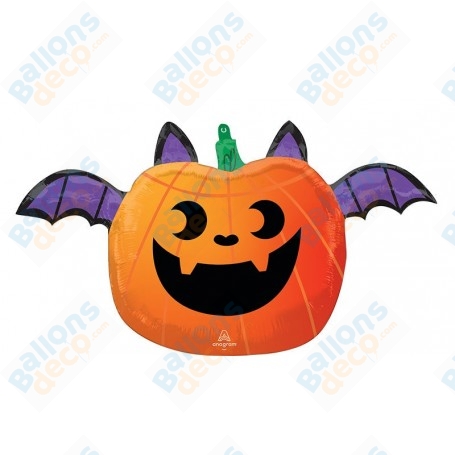Ballon Citrouille Chauve-Souris D'Halloween