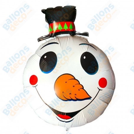 Ballon Tête Bonhomme de Neige Vintage Anagram