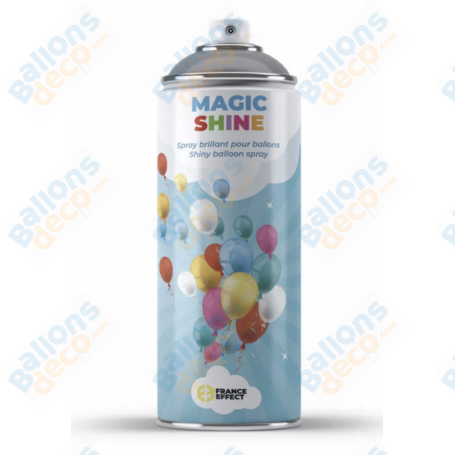 Magic Shine Aérosol Spray Pour Ballons Anniversaire Bouteille, Décorations ballons pour anniversaire, Mariage ou entreprise.