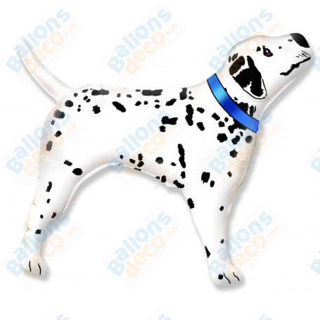 Ballon Chien Dalmatien Collier Bleu, décoration ballon anniversaire Disney, Animaux