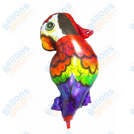 Ballon Perroquet Arc-En-Ciel, décoration Ballon Anniversaire Tropical.