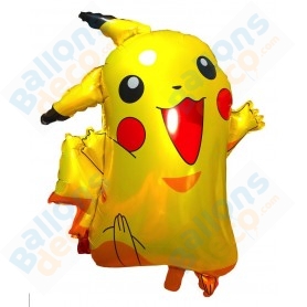 Pikachu Kit d'anniversaire pour fête à thème - Ballon gonflable Pikahu  Pokemon - Ballons - Accessoires Pokémon - Ballons à hélium - Décoration d' anniversaire - Ballons en aluminium - Décoration (numéro 6) :  : Loisirs créatifs