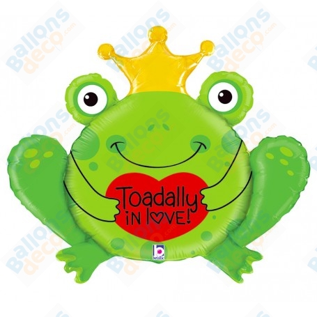 Ballon Reine des Grenouilles Verte 3D Grabo, décoration ballon St-Valentin, Anniversaire, Animaux aquatique.