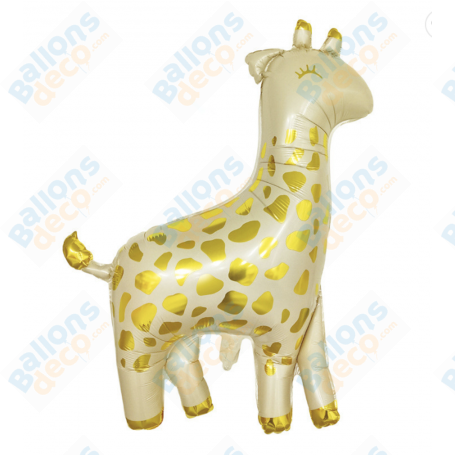 Ballon Girafe Beige et Or New, Sofie la girafe, décoration ballon anniversaire ou Naissance.