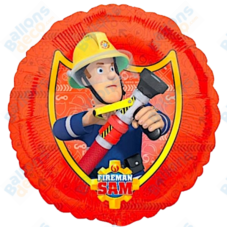 Ballon Sam le Pompier Rouge, Décorations ballons pour anniversaire.