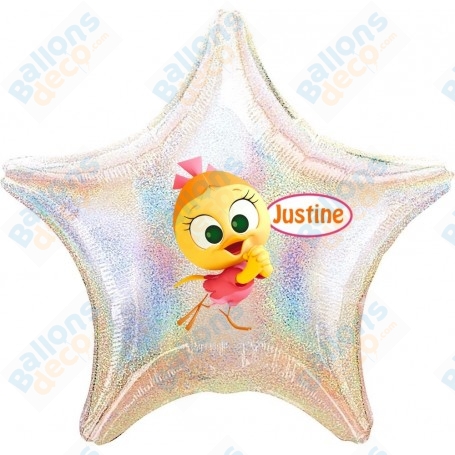 Ballon Priscilla Calimero Personnalisable 85cm anniversaire 1 Face