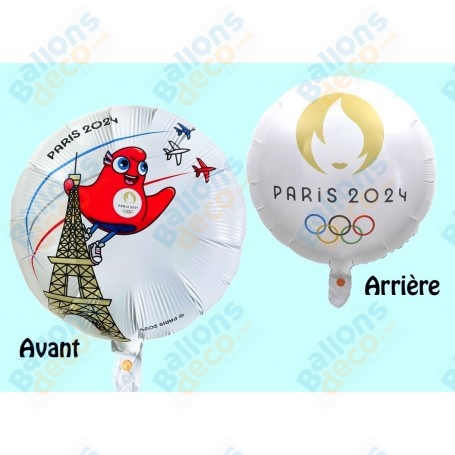 Ballon Blanc deux faces Jeux Olympique de Paris 2024