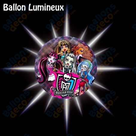Ballon Monster High G2 Transparent Lumineux