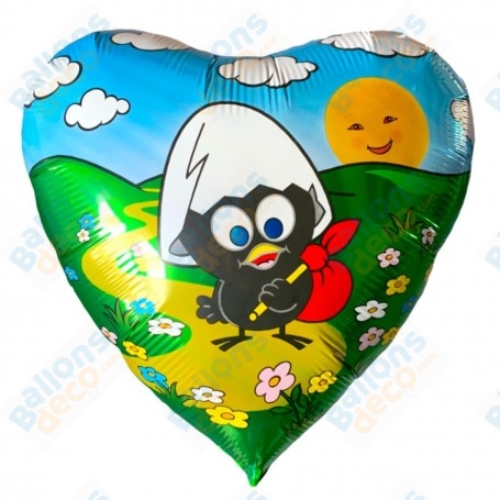Ballon Calimero Coeur Vintage
