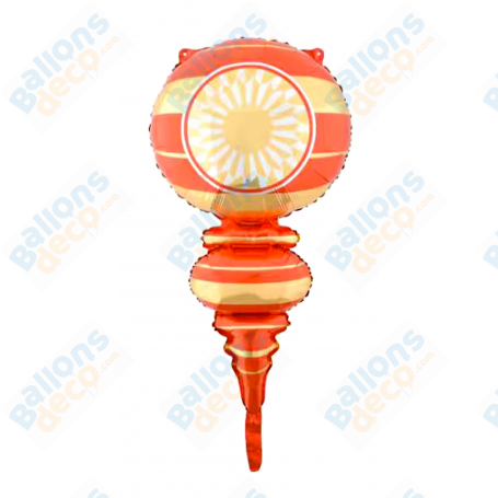 Ballon Boule de Noël Rouge et Or, Décoration Vitrine Magasin