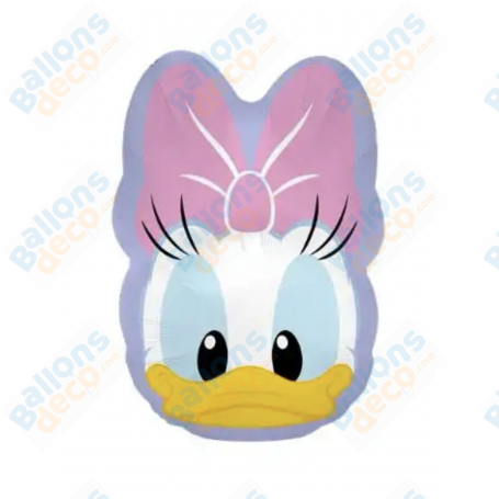 Ballon Tête de Daisy Noeud Rose, Anniversaire Disney, Décorations ballons pour anniversaire.