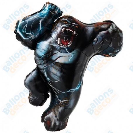 Ballon King Kong Singe Noir, Décoration Ballons anniversaire, Décoration Vitrine.