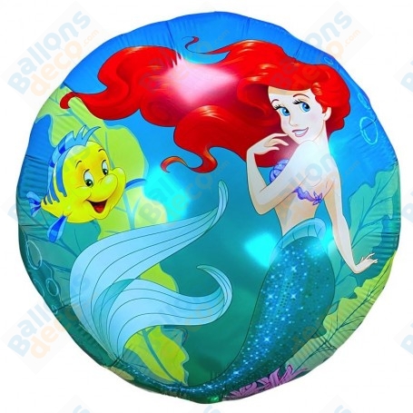 Ballon Ariel La Petite Sirène Sous La Mer Rond Disney, Décorations ballons pour anniversaire.