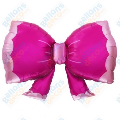 Ballon Noeud Rose Magenta, Noeud Barbie, Ruban de fille