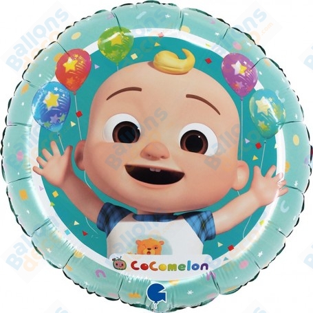 Ballon Cocomelon Rond Anniversaire, Décoration Ballons