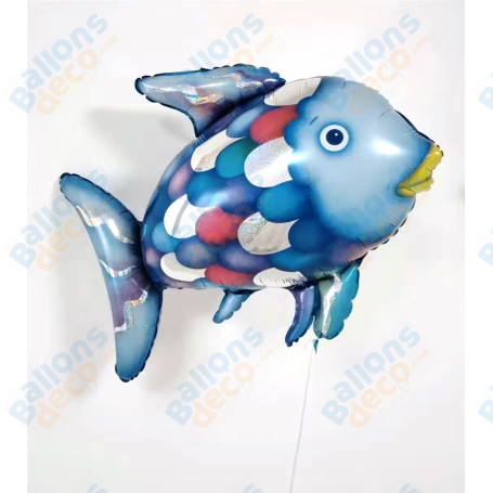 Ballon Poisson Arc-en-ciel,  décoration ballons Anniversaire aquatique, Livre D'Histoire poissons.