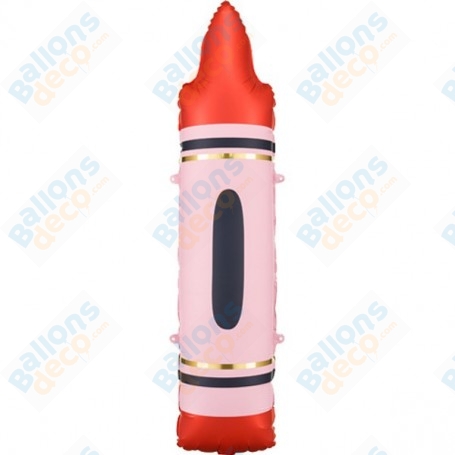 Ballon Crayon Rouge, Dessin enfant, Rentrée scolaire