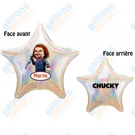 Ballon Poupée Chucky Personnalisable, Anniversaire, Film D'horreur