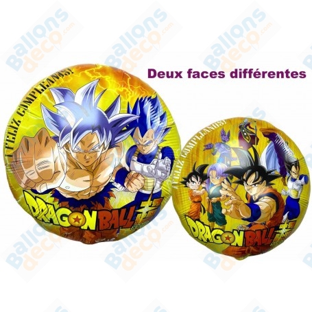 Ballons Dragon Ball Z avec 2 Faces, Décorations ballons pour anniversaire manga japonais.
