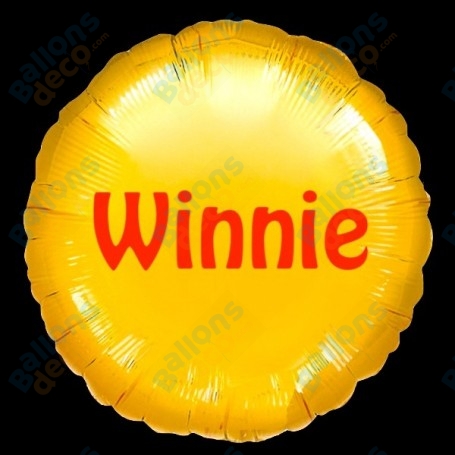 Ballons Prénoms Personnages Winnie L'Ourson, Anniversaire Disney, Décorations ballons pour anniversaire.