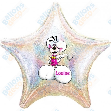 Ballon Diddl Étoile Personnalisable Anniversaire 1 face