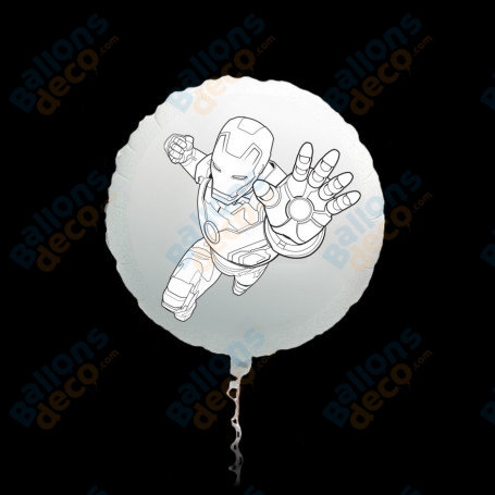 Ballon Iron Man Avengers Coloriage, DIY Anniversaire