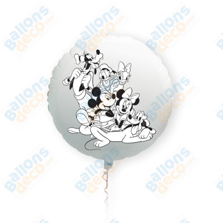 Ballon Mickey et ses Amis Coloriage, DIY anniversaire Disney