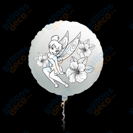 Ballon La Fée Clochette Coloriage, DIY anniversaire Disney