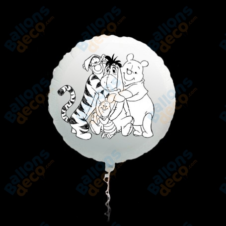 Ballon Winnie L'Ourson et ses Amis Coloriage, DIY anniversaire