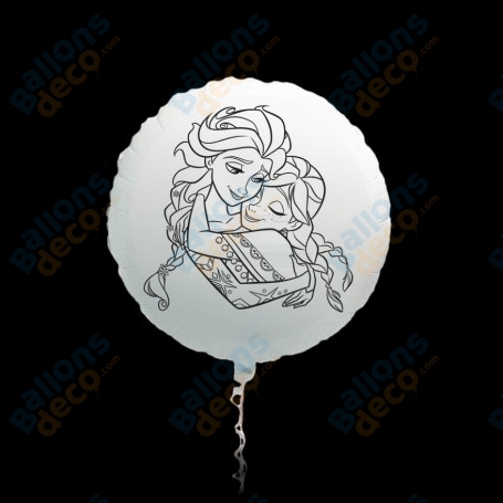 Ballon La Reine des Neiges Coloriage, DIY Anniversaire Disney