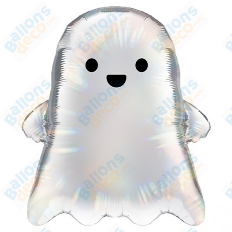 Ballon Petit Fantôme Blanc Lazer, Décoration Halloween