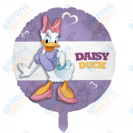 Ballon Daisy Duck Rond Anniversaire, Ballons Disney, Décorations ballons pour anniversaire.