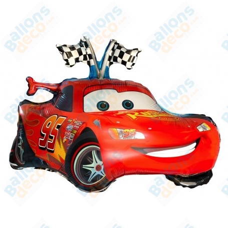 Ballon Voiture Cars Drapeaux Disney, Anniversaire Disney, Décorations ballons pour anniversaire.