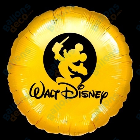 Ballon Walt Disney Or Logo, Décoration Ballons anniversaire Disney.