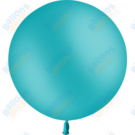 Ballon Turquoise Géant de Couleurs 85 cm