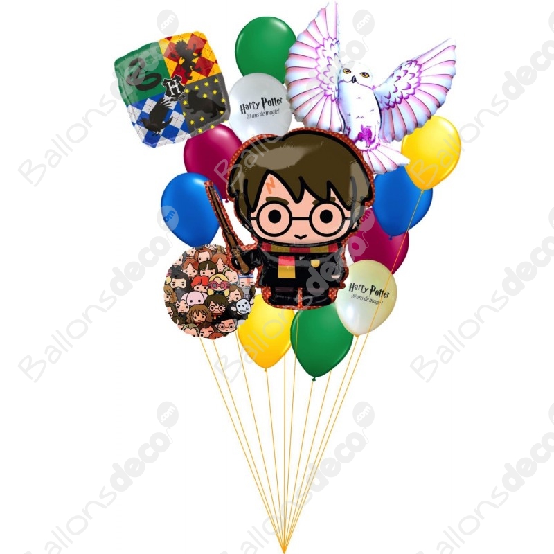 Ballons Harry Potter 20 Ans en Grappe Holographique 