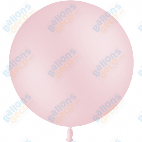 Ballon Rose Pale Géant de Couleurs 85 cm