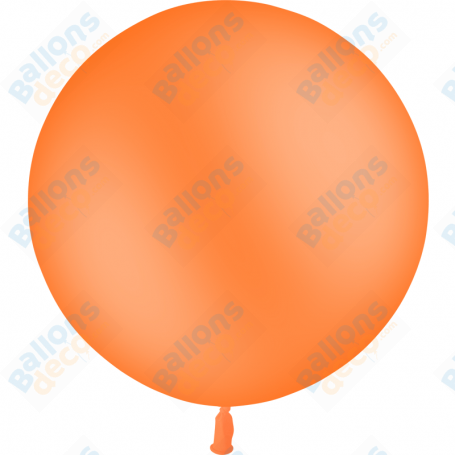 Ballon Orange Géant de Couleurs 85 cm