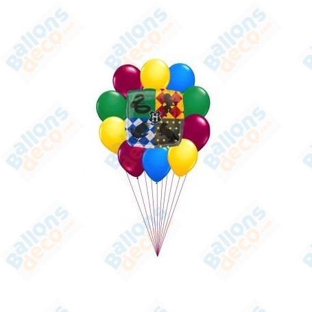 Ballons Harry Potter Maisons en Grappe