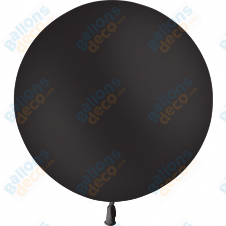Ballon Noir Géant de Couleurs 85 cm