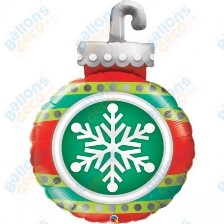 Ballon Boule de Noël Flocon, Décoration Vitrine de Noël