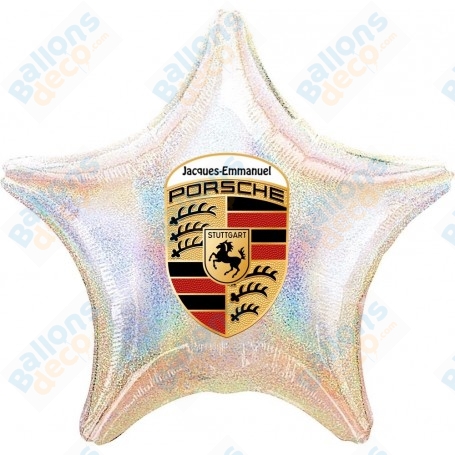 Ballon Logo Porsche Avec Prénom