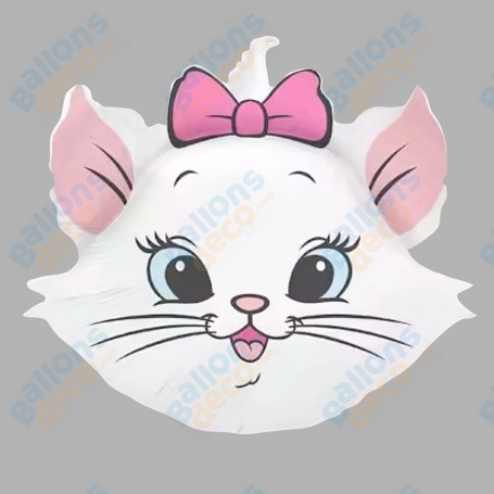 Ballon Tête Marie Des Aristochats Disney, Décoration ballons Anniversaire.