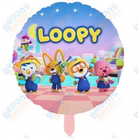 Ballon Rond des Loopy, décoration ballons anniversaire