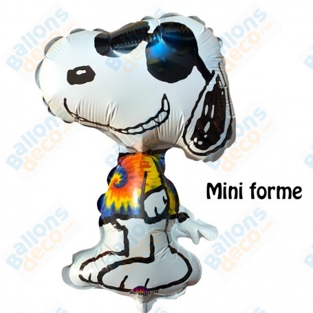 Ballon Snoopy Lunette Peace Mini Air, Décoration ballon anniversaire Anagram