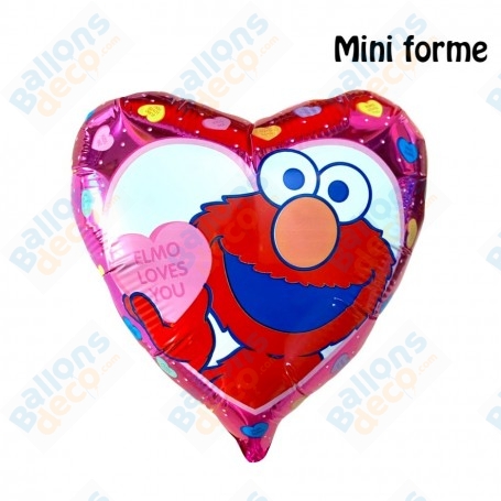 Ballon Elmo Sesame Streat Coeur Mini Air